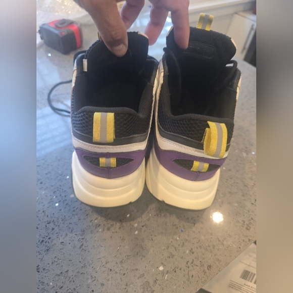 Dior B22 Purple Yellow Black Low Top Sneaker Sz 41 No Box No Dustbag - Picture 10 of 16